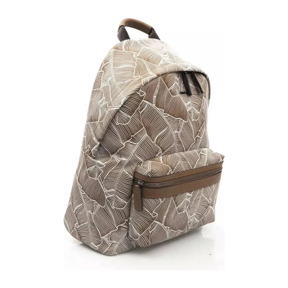 Cerruti 1881 Brown Leather Men Backpack Cerruti 1881 Rosy Brown