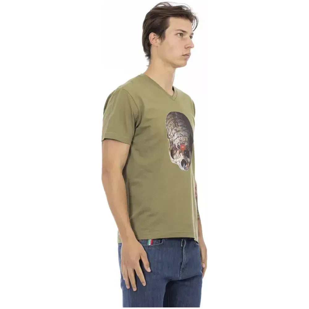 Trussardi Action Green Cotton Men's T-Shirt