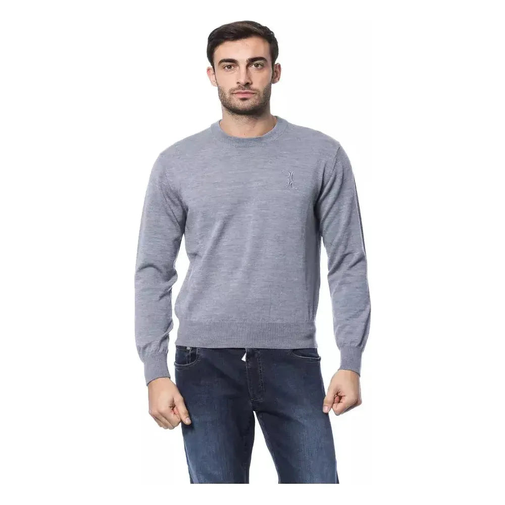 Billionaire Italian Couture Gray Merino Wool Men Sweater BI-10484-S