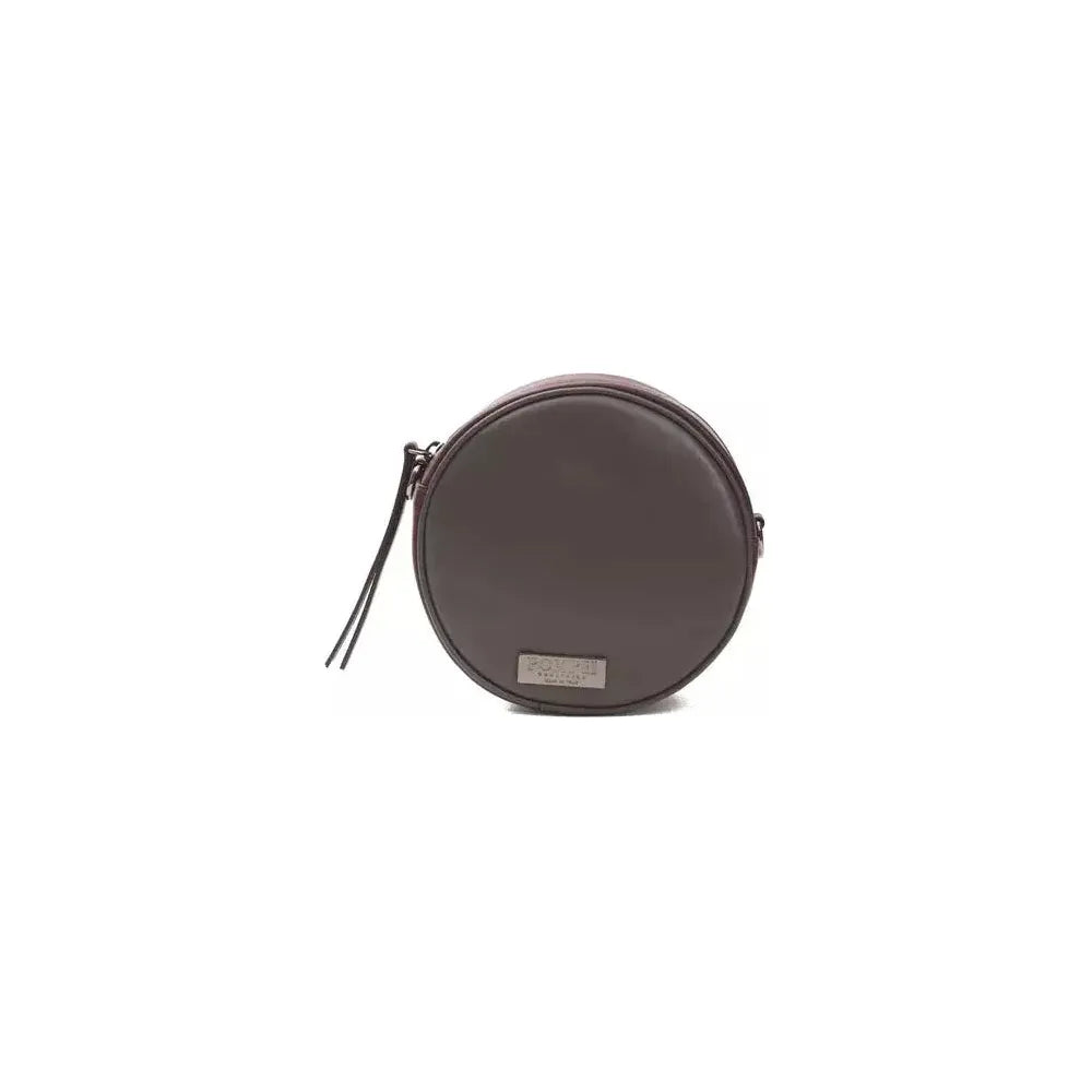 Pompei Donatella Burgundy Leather Women Crossbody Bag Pompei Donatella Dark Slate Gray