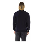Uominitaliani Blue Merino Wool Men's Sweater UO-7817-XS