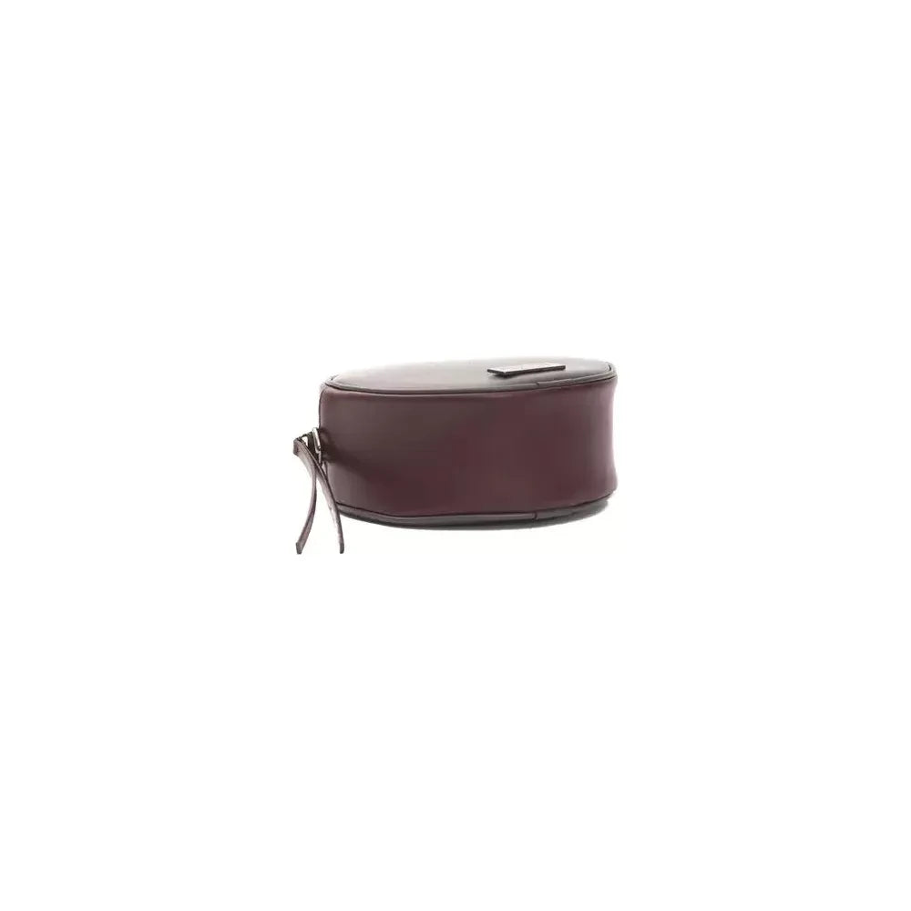 Pompei Donatella Chic Burgundy Small Oval Crossbody Bag Pompei Donatella Dark Slate Gray