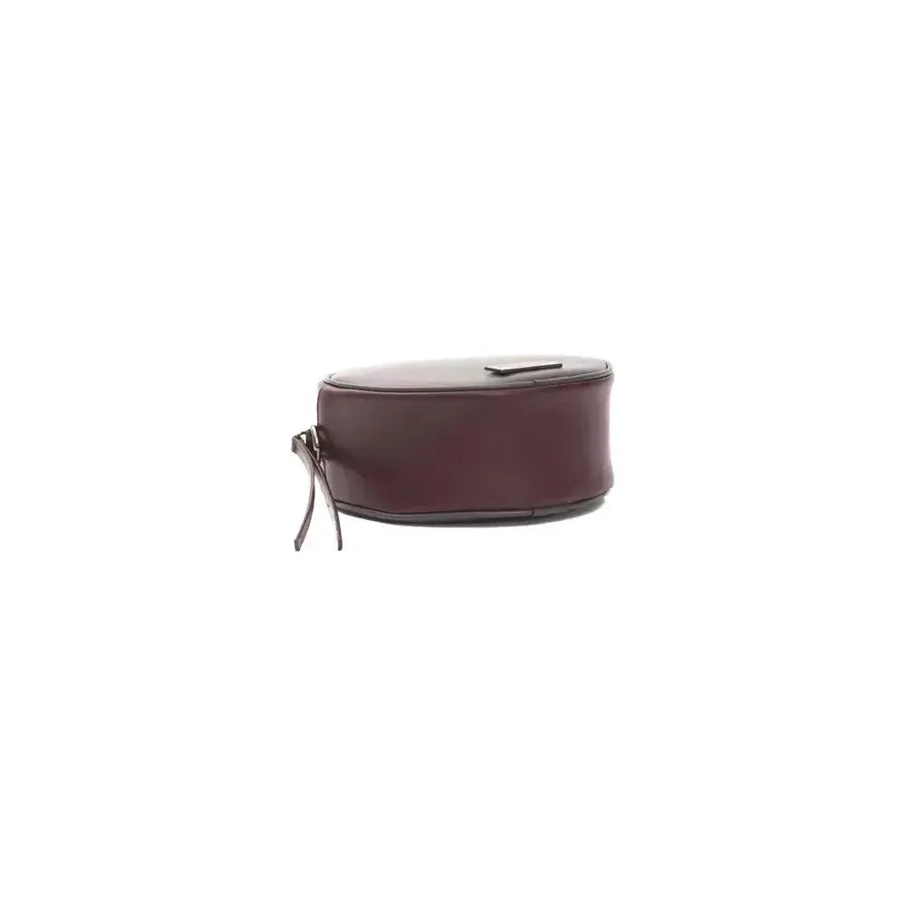 Pompei Donatella Burgundy Leather Women Crossbody Bag Pompei Donatella Dark Slate Gray