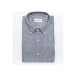 Robert Friedman Blue Cotton Men's Shirt RO-20462-M