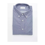 Robert Friedman Blue Cotton Men Shirt RO-20463-M