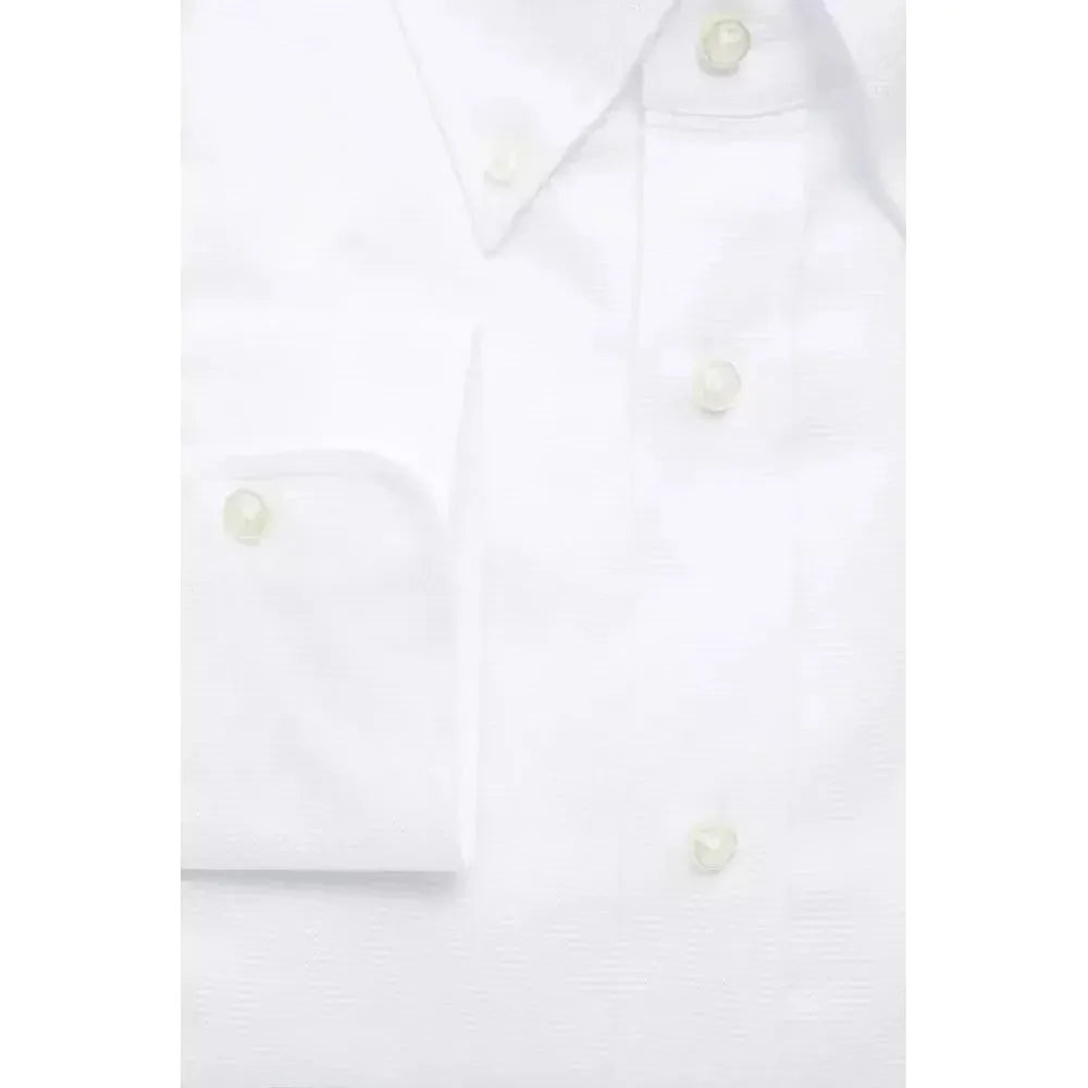 Robert Friedman White Cotton Men Shirt Robert Friedman White Smoke
