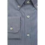 Robert Friedman Blue Cotton Men's Shirt RO-20462-M