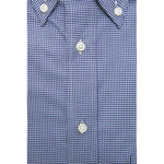 Robert Friedman Blue Cotton Men Shirt RO-20463-M