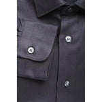 Robert Friedman Blue Cotton Men Shirt RO-20402-M