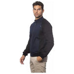 Verri Blue Cotton Men Bomber Jacket VE-18318-IT46 | S