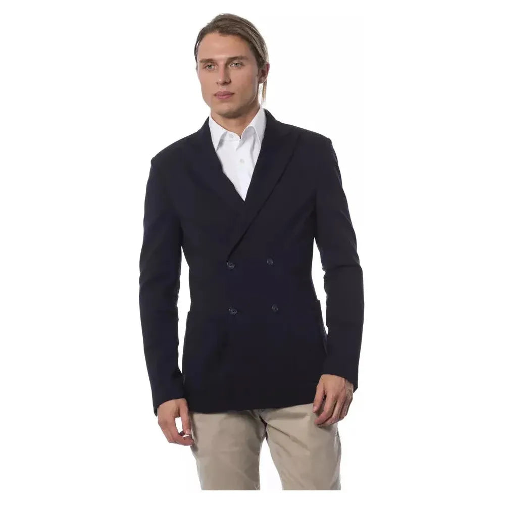 Verri Blue Viscose Men Blazer VE-18300-IT50 | L