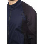 Verri Blue Cotton Men Bomber Jacket VE-18318-IT46 | S