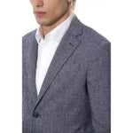 Verri Elegant Blue Single Breasted Blazer VE-18301-IT50 | L-FBB-86