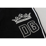 Dolce & Gabbana Black Cotton DG Crown Men Denim Jeans PAN72972-48