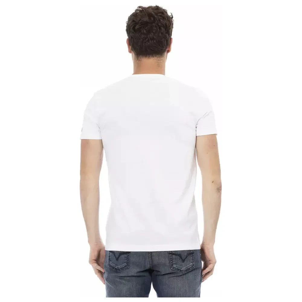 Trussardi Action Elegant V-Neck Short Sleeve T-Shirt Trussardi Action Dark Slate Gray