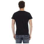 Trussardi Action Black Cotton Men T-Shirt TR-22815-S