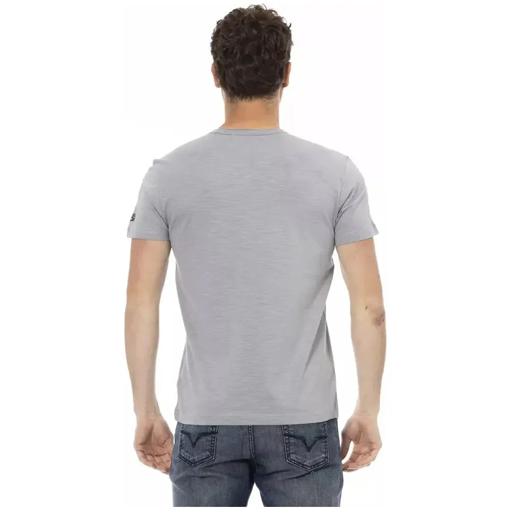 Trussardi Action Gray Cotton Men's T-Shirt