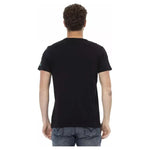 Trussardi Action Black Cotton Men T-Shirt TR-22695-M