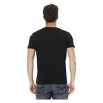 Trussardi Action Black Cotton Men T-Shirt TR-22702-M