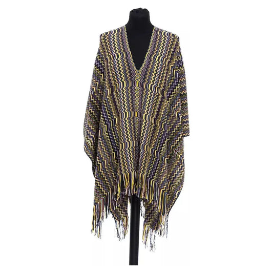 Missoni Multicolor Wool Women Poncho