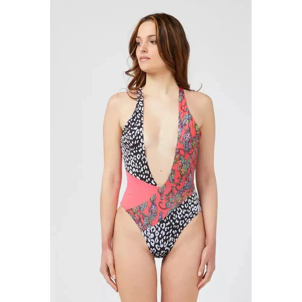Custo Barcelona Fuchsia Polyester Women Swimsuit CU-22162-S