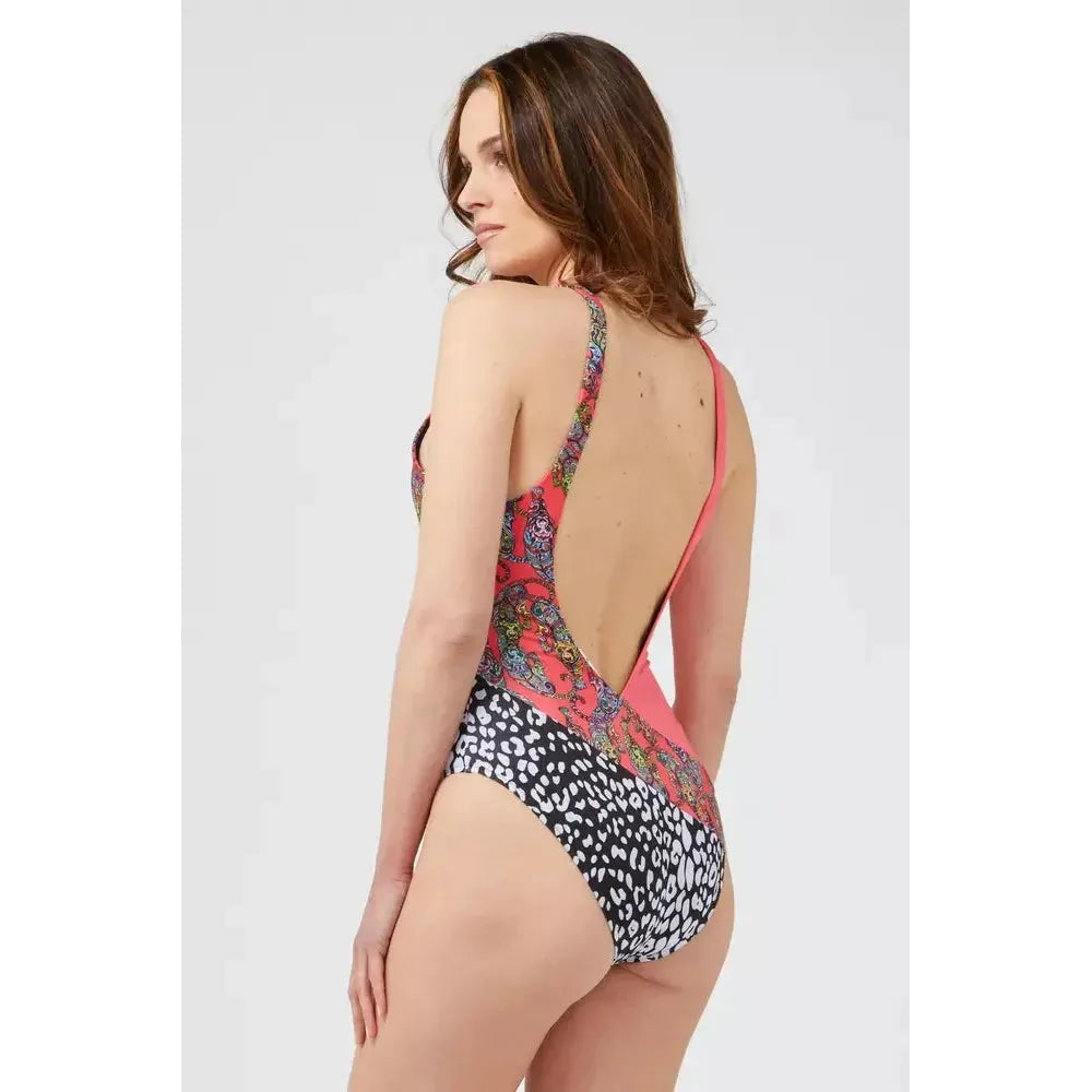 Custo Barcelona Fuchsia Polyester Women Swimsuit CU-22162-S