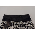Dolce & Gabbana Black Silk Bandana Print Pants PAN73240 - 48