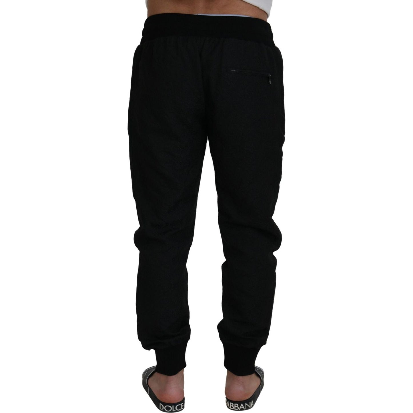 Dolce & Gabbana Black Men Casual Jogger Pants