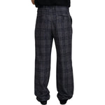 Dolce & Gabbana Gray Checkered Mid Waist Men Pants PAN73268 - 54