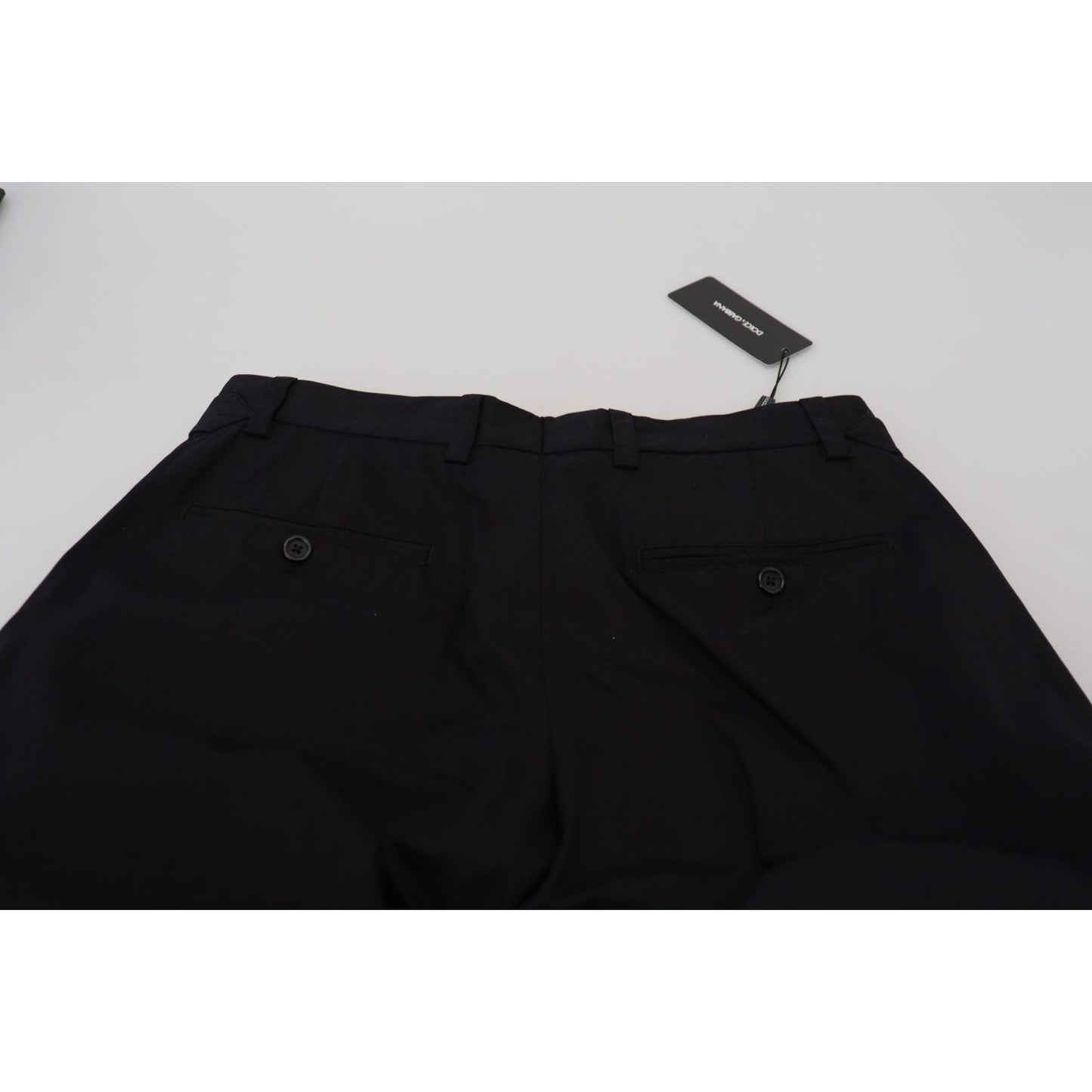 Dolce & Gabbana Black Cotton Chino Formal Pants PAN73347 - 46