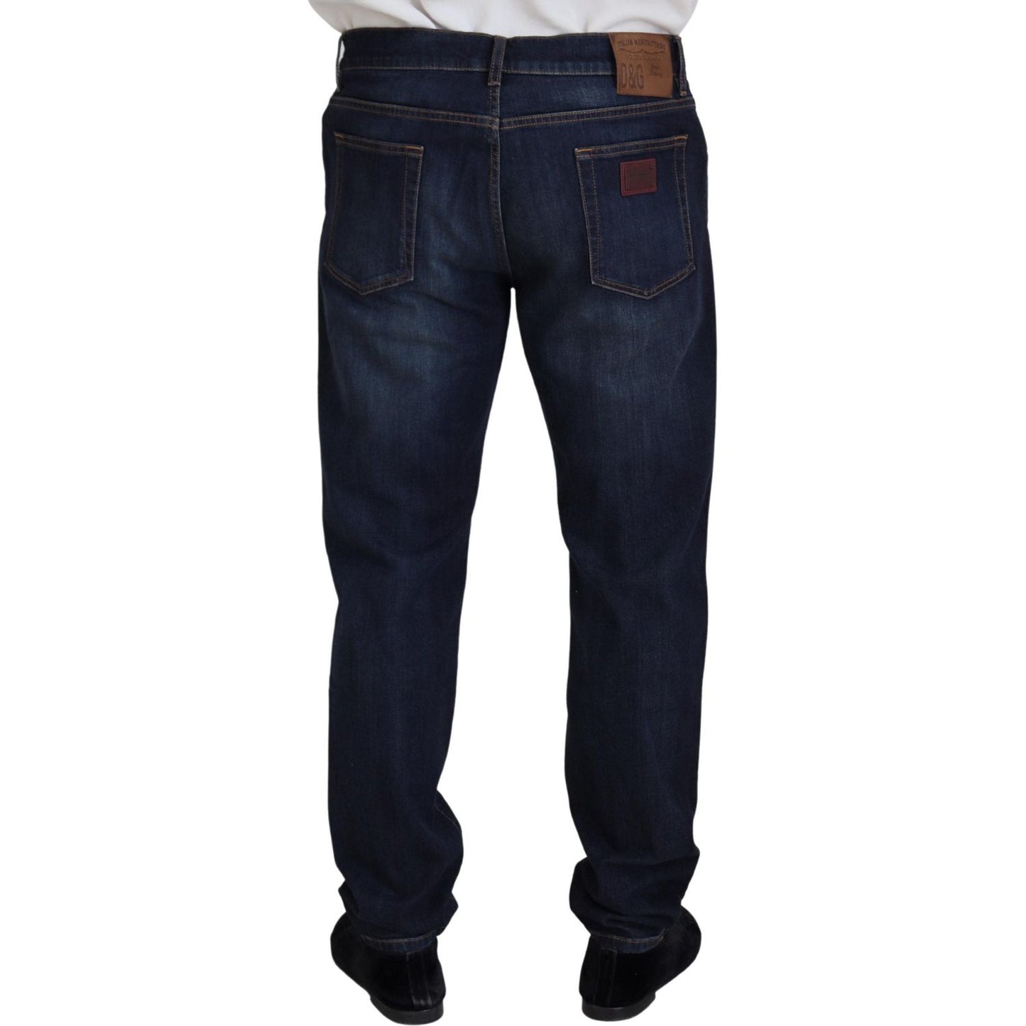 Dolce & Gabbana Elegant Blue Denim Pants Dolce & Gabbana Black