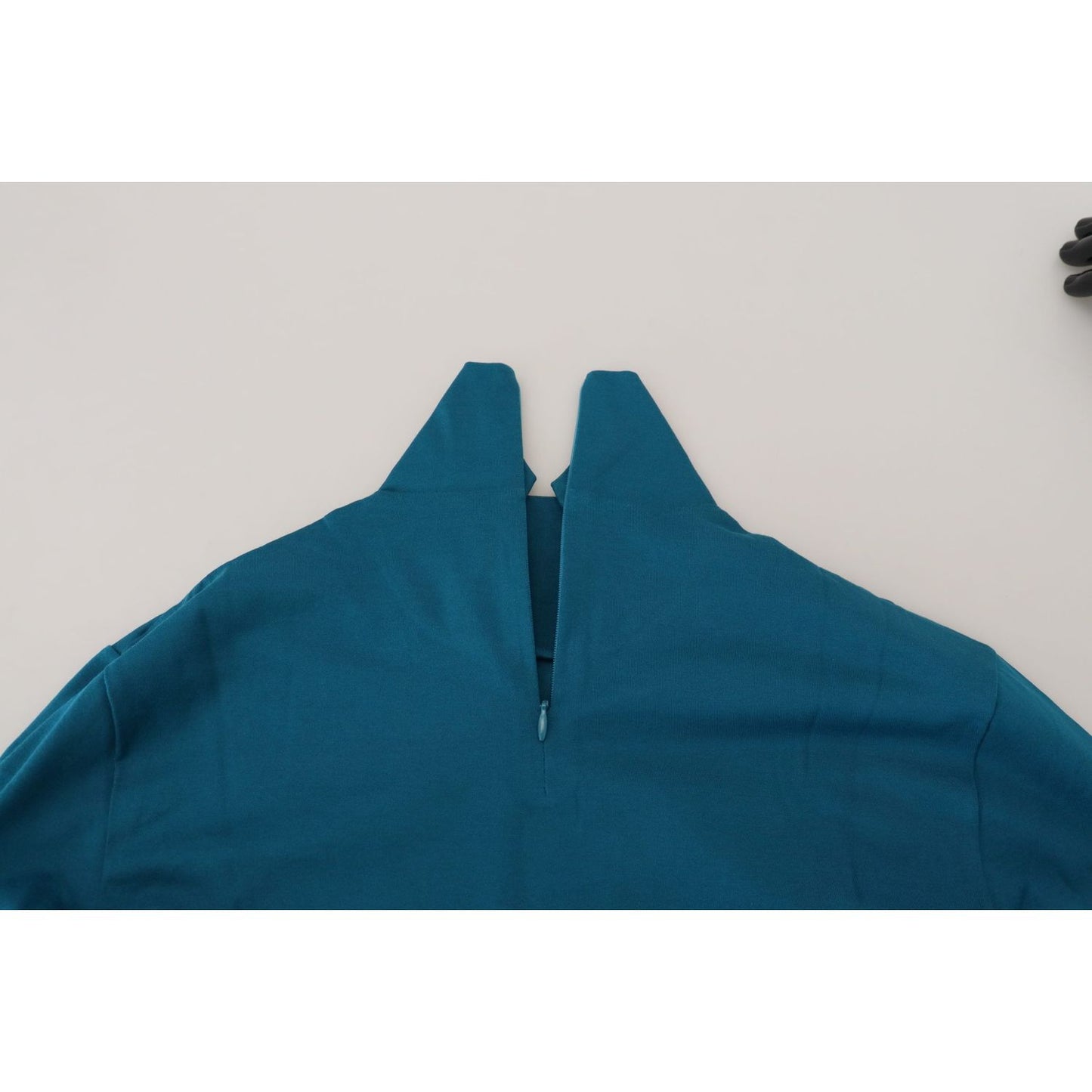 Dolce & Gabbana Elegant Blue Cotton Pullover Sweater Dolce & Gabbana Light Gray