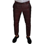Dolce & Gabbana Bordeaux Silver GOLD Slim Fit Suit KOS2170- 50