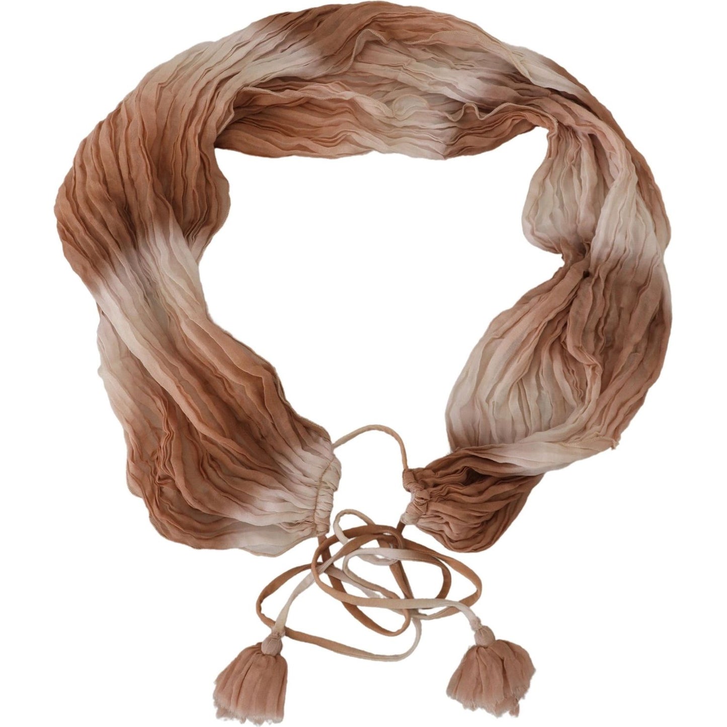 Ermanno Scervino Chic Multicolor Silk Wrap Shawl Scarf Ermanno Scervino Dim Gray