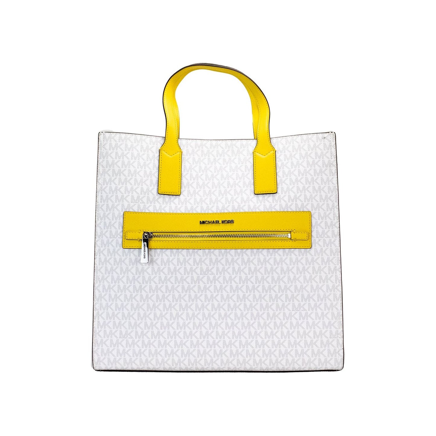 Michael Kors Kenly Large Signature Citrus PVC North South Tote Computer Handbag Michael Kors Lavender