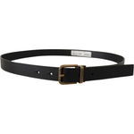 Dolce & Gabbana Black Leather Brass Metal Box Buckle Belt BEL8515 - 90