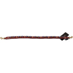 Dolce & Gabbana Red Exotic Leather Crystals Bag Shoulder Strap