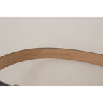 Dolce & Gabbana Black Calf Leather Gold Metal Logo Waist Buckle Belt WMB242# - 75