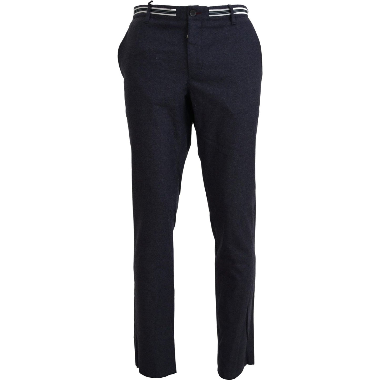Domenico Tagliente Black Polyester Tapered Dress Pants PAN74514 - 46