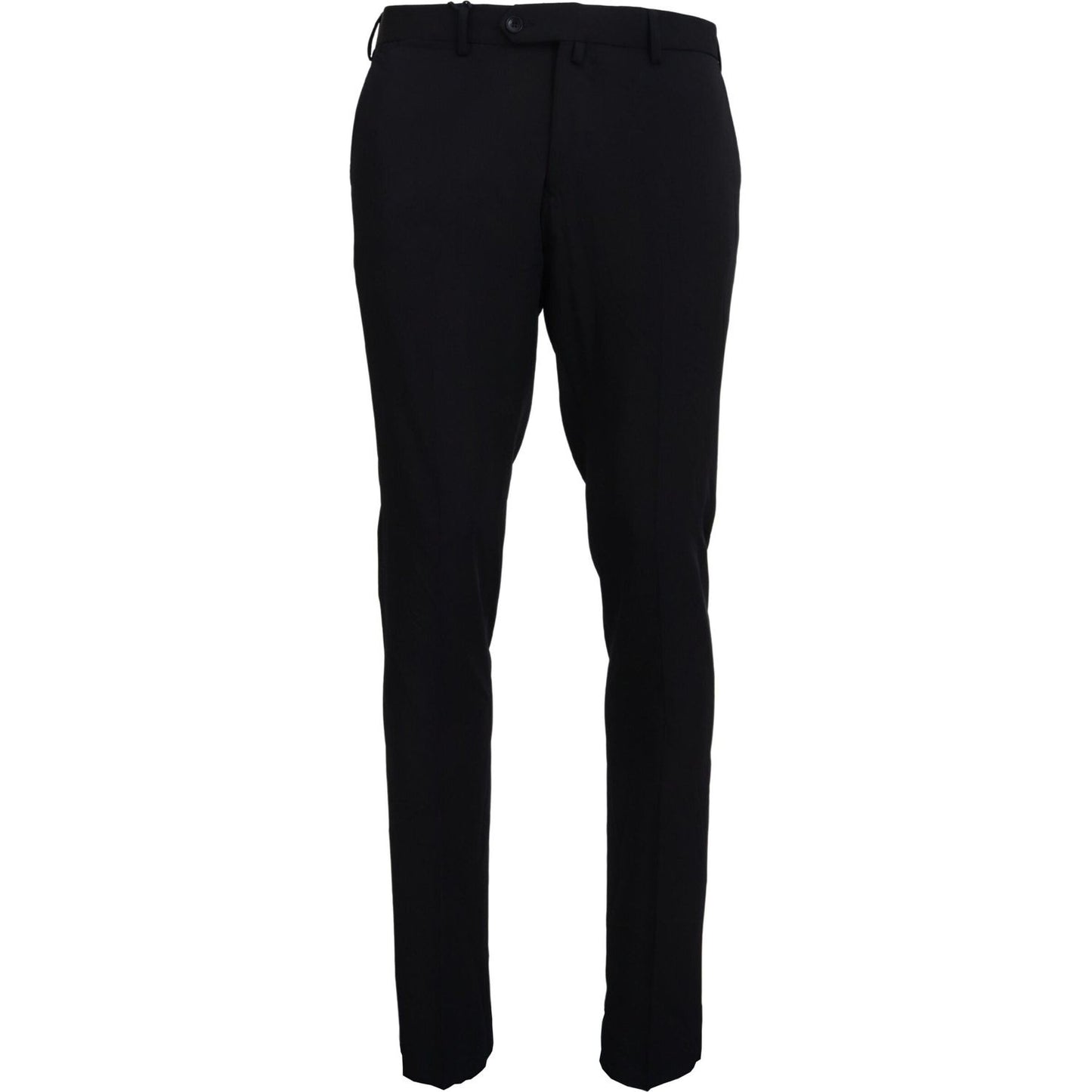 Domenico Tagliente Black Polyester Tapered Dress Pants PAN74514 - 46
