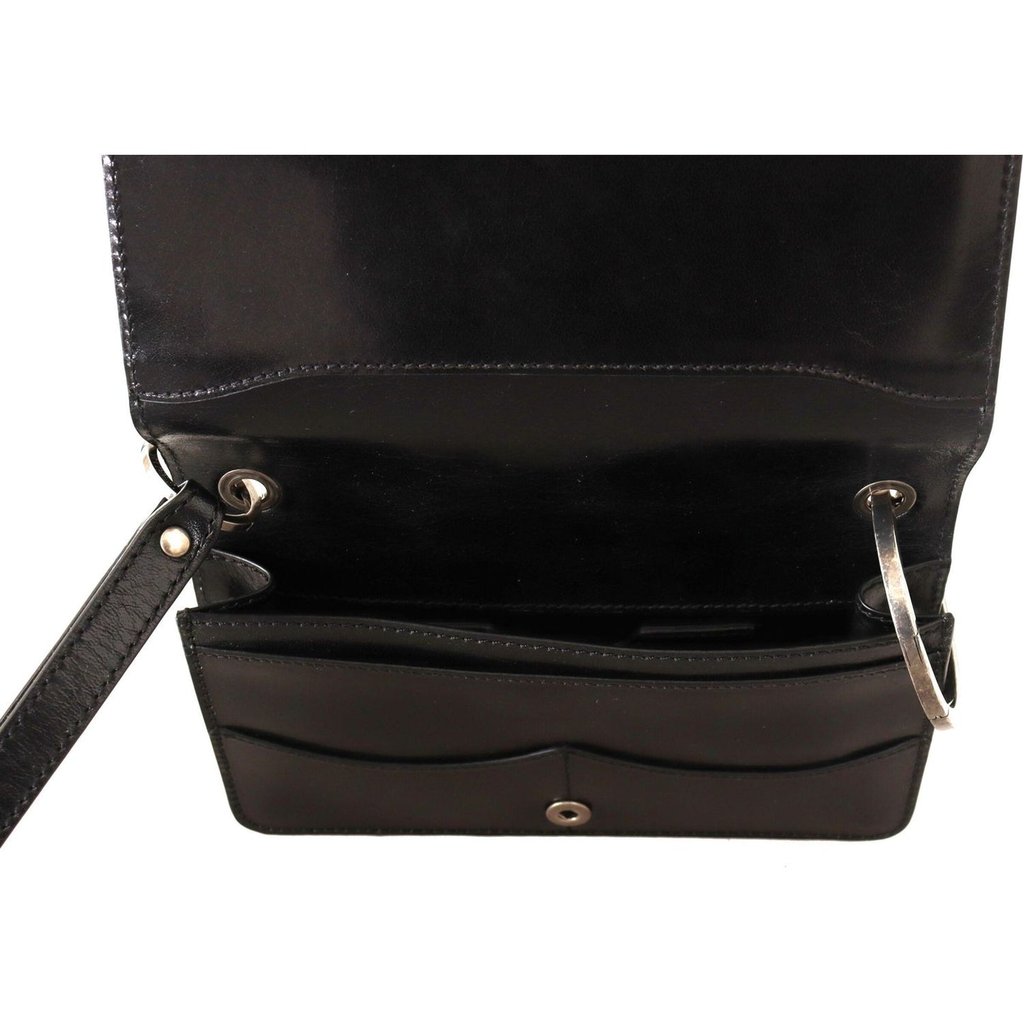 Dolce & Gabbana Elegant Mini Leather Wallet in Timeless Black Dolce & Gabbana Black