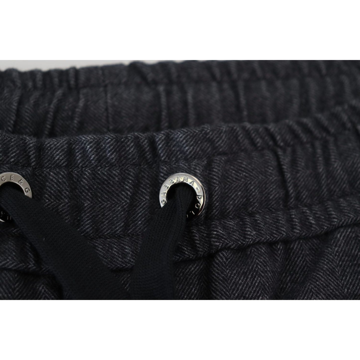 Dolce & Gabbana Elegant Tapered Blue Denim Pants Dolce & Gabbana Black
