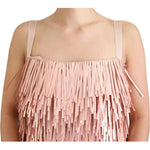 Dolce & Gabbana Pink Tinsel Sleeveless Shift A-line Dress DR28854-40