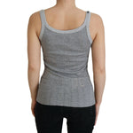 Dolce & Gabbana Gray Cotton Modal Canotta Tank Top T-shirt TSH8076- 38