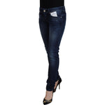 Acht Blue Cotton Low Waist Slim Fit Women Casual Denim Jeans PAN71824- 26