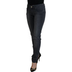 Acht Gray Cotton Skinny Low Waist Women Casual Denim Jeans PAN72694- 26