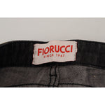 Fiorucci Black Cotton Low Waist Skinny Women Casual Jeans PAN74075-28