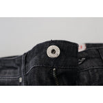 Fiorucci Black Cotton Low Waist Skinny Women Casual Jeans PAN74075-28