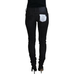 Acht Black Cotton Slim Fit Women Casual Denim Jeans PAN74112-27