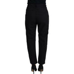 CYCLE Black Cotton Baggy High Waist Women Pants PAN74113-28